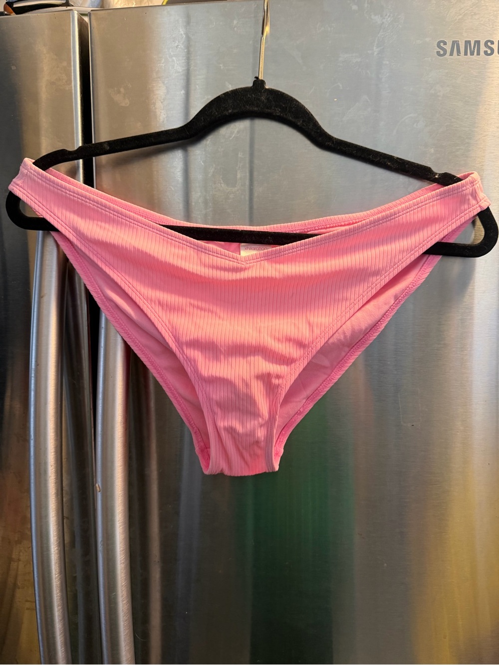 Xhilaration Pink Ribbed Bikini Brief